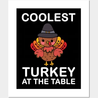 Thanksgiving cousin crew with cool turkey for family holiday Posters and Art